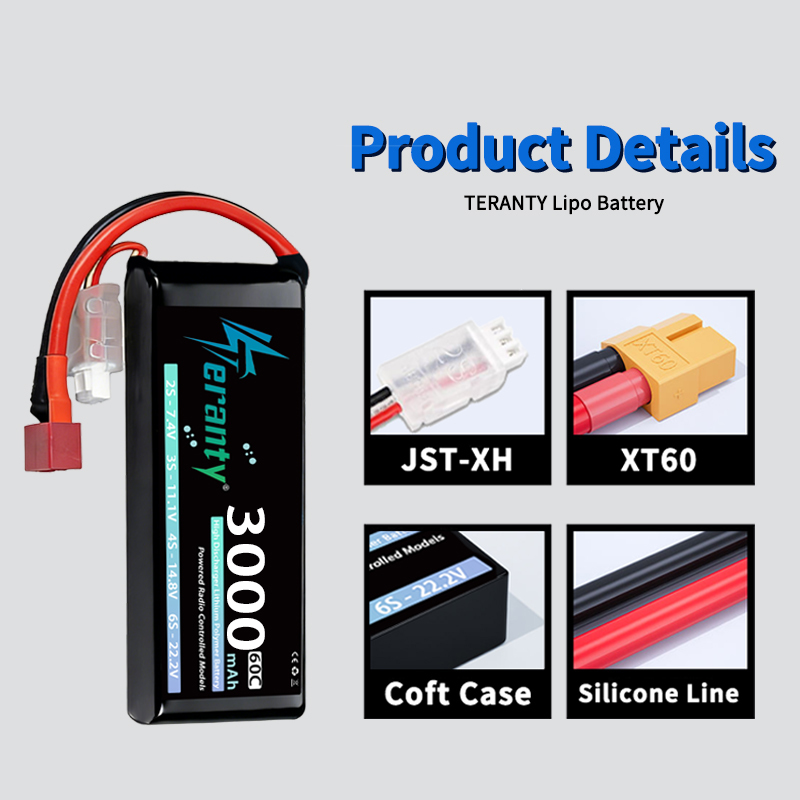 TERANTY 2S 3000mAh Lipo Batter - Rc Hobby Drone recensie en prijs
