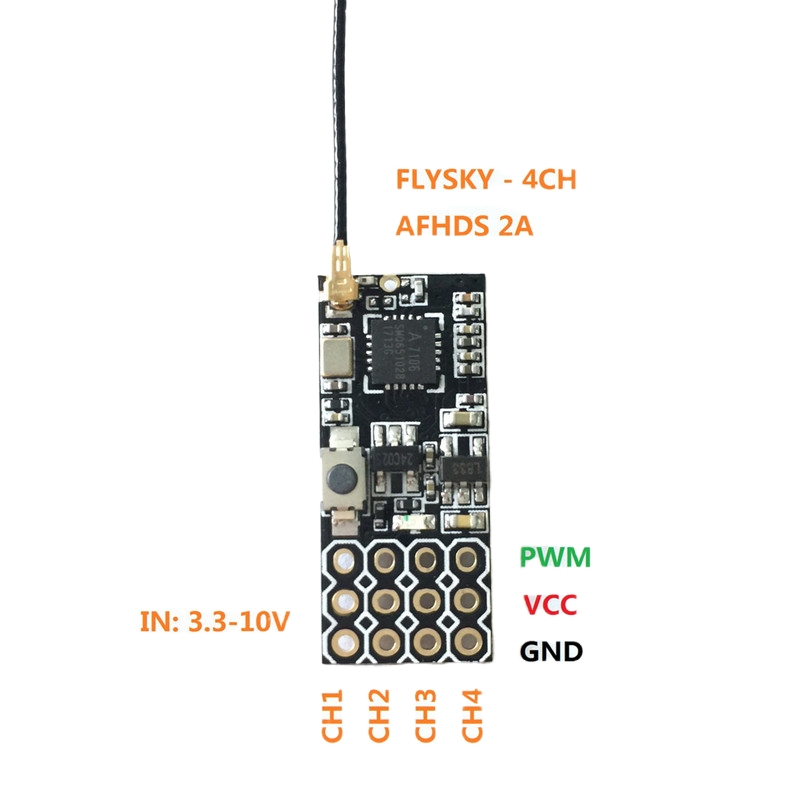 Flysky FS2A Mini Receiver 4CH  - Rc Hobby Drone recensie en prijs