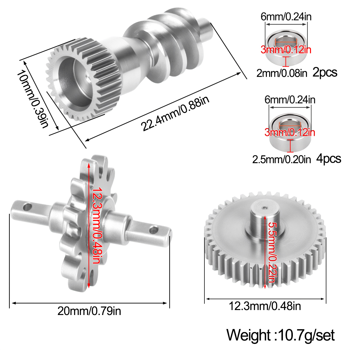 Stainless Steel Gearbox Gear S - Hobby Zone Rc recensie en prijs