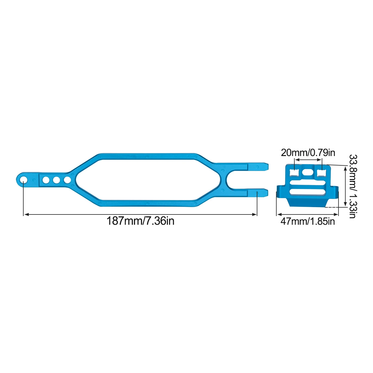 CNC Aluminum Hold Down Battery - Hobby Zone Rc recensie en prijs
